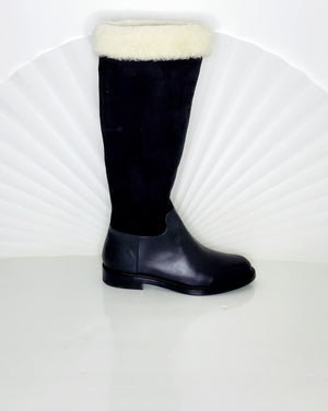Boots Black Suede 1-15145-4